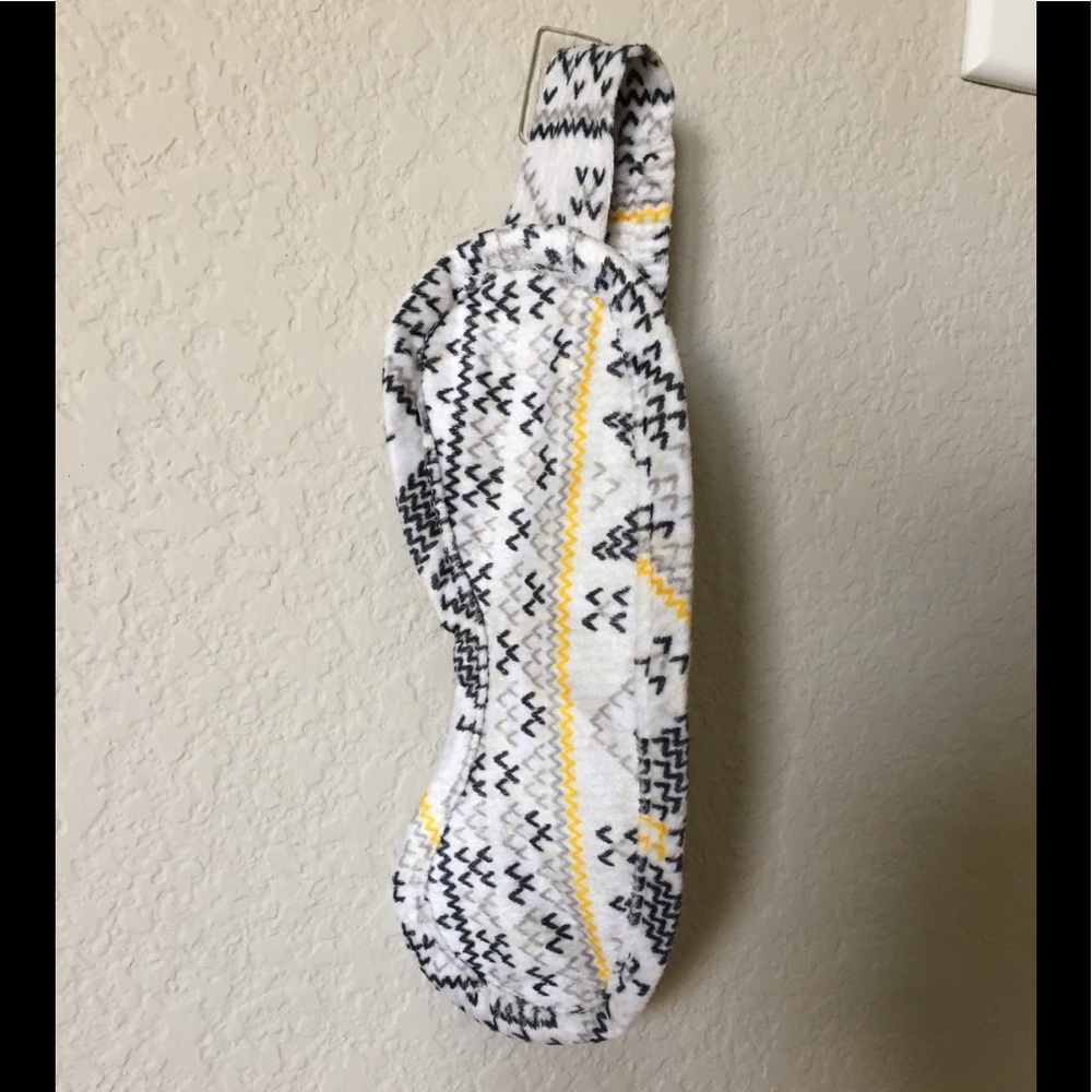 Gray, black, and yellow super soft sleep eye mask